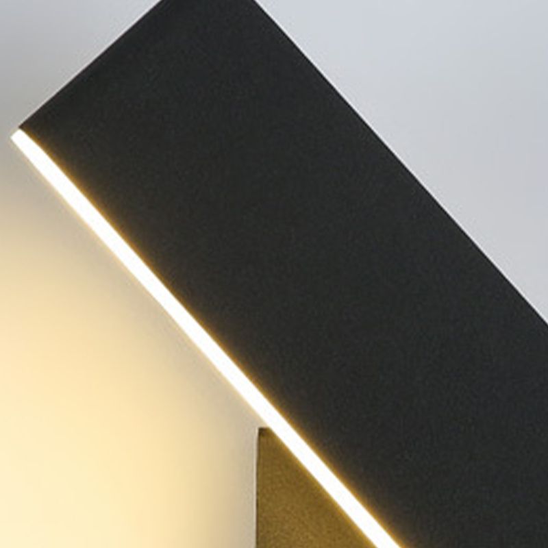 1-Licht linearer Schatten Wandleuchten moderner Metallmontageleuchte Metallmontage