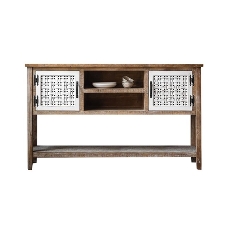 Industrial Rectangle Bar Pulls Accent Cabinet With Doors Cabinet