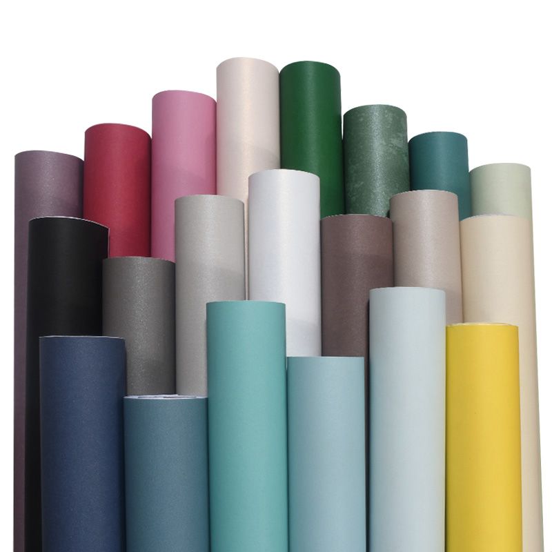 Plain Wallpaper Roll Contemporary Self Sticking Living Room Wall Art, 33' L x 20.5" W