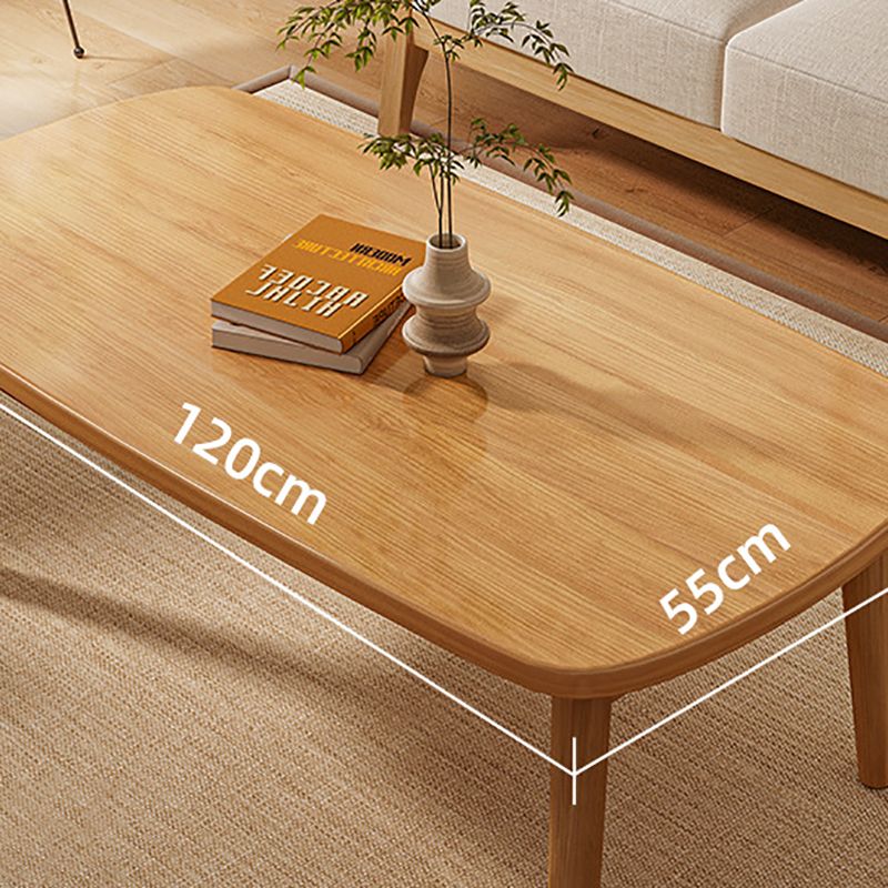 Scandinavian 4 Legs Coffee Table Wooden Coffee Table Set for Living Room
