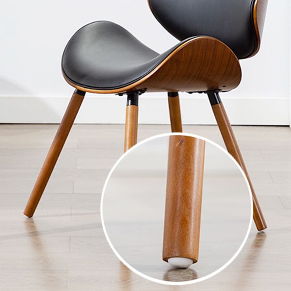 Moderne stijl Dining Side stoel stoelloze een enkele stoel voor keuken met houten benen