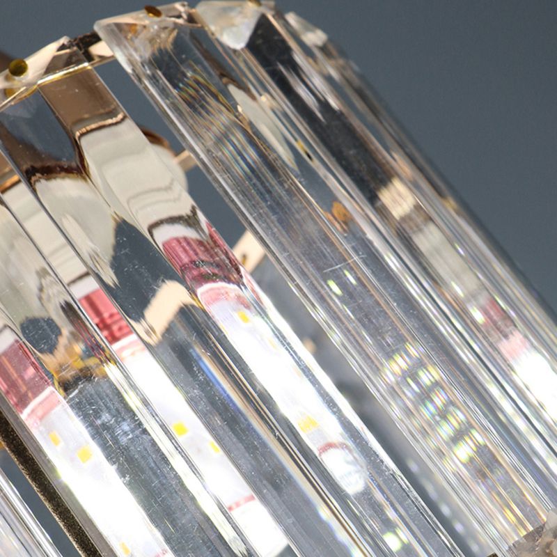 Modern Style Wall Light Geometric 1 Light Wall Sconce with Crystal for Living Room