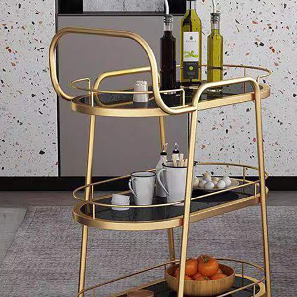 Home Dining Modern Style Prep Table Open Storage Stone Prep Table