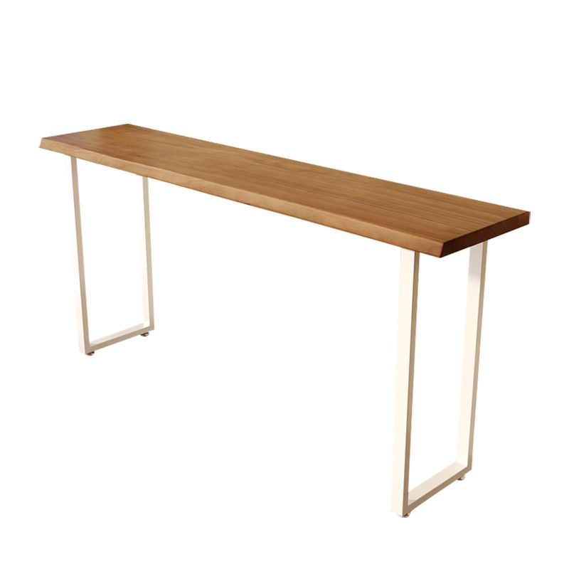 Modern Rectangle Bar Table Set 1/4 Pcs Solid Wood Bar Table and Stools