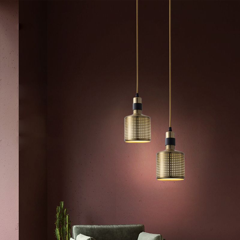 Metal Contemporary Pendant Light 1-Light Hanging Ceiling Light for Dining Room