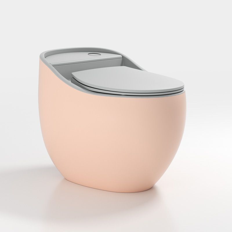Modern Round Flush Toilet Floor Mounted Porcelain All-In-One Urine Toilet