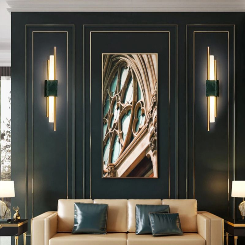 Lámpara de pared de cilindro simplicidad posmoderna lámpara de montaje de pared acrílico para sala de estar