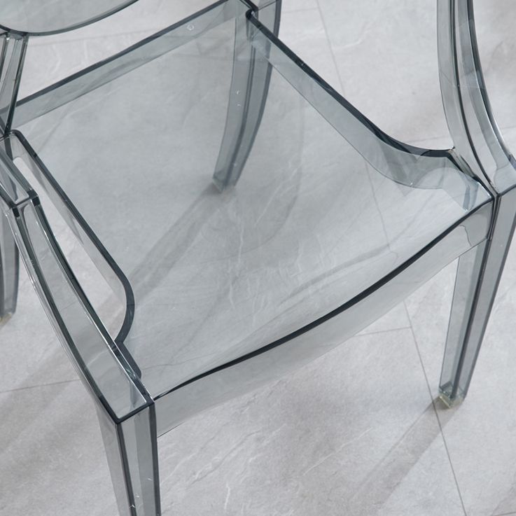 King Louis Back Chair Scandinavian Acrylic Dining Kitchen Room Armchair