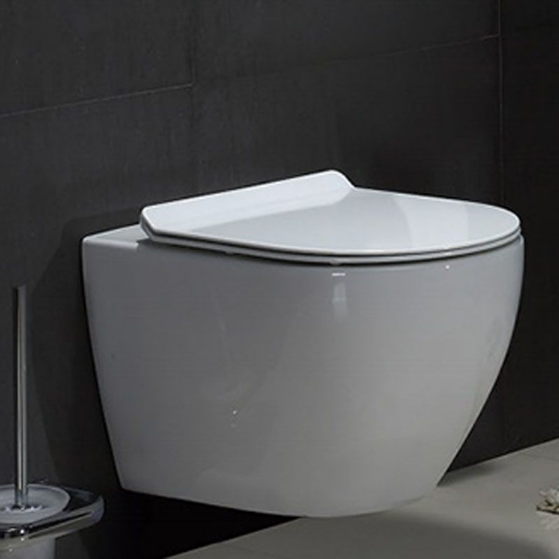 Small Apartment All-mounted Toilet Concealed Tank Toilet with Slow Close Seat