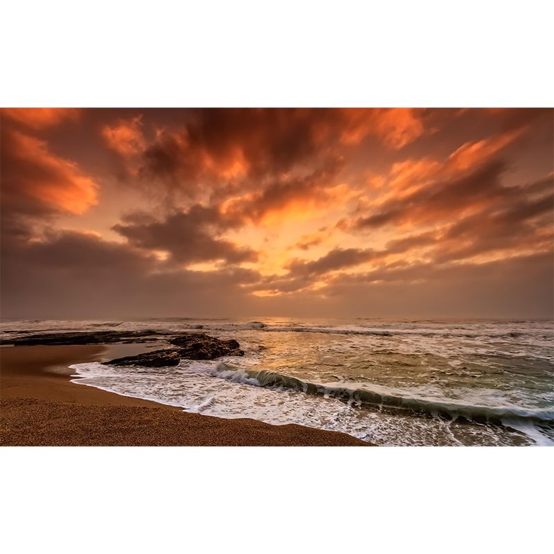 Photography Seascape Mural Wall Decor Environment Friendly for Living Room