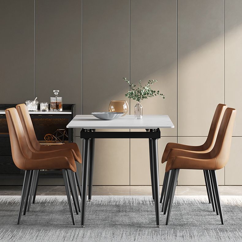 31.5'''W tavolo da pranzo in pietra sinterizzato per cucina per cucina