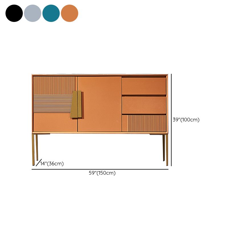 Contemporary Glam Combo Dresser Stone Storage Chest Dresser for Bedroom