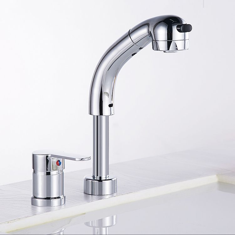 Vessel Sink Bathroom Faucet High-Arc Swivel Spout 2 Hole Faucets