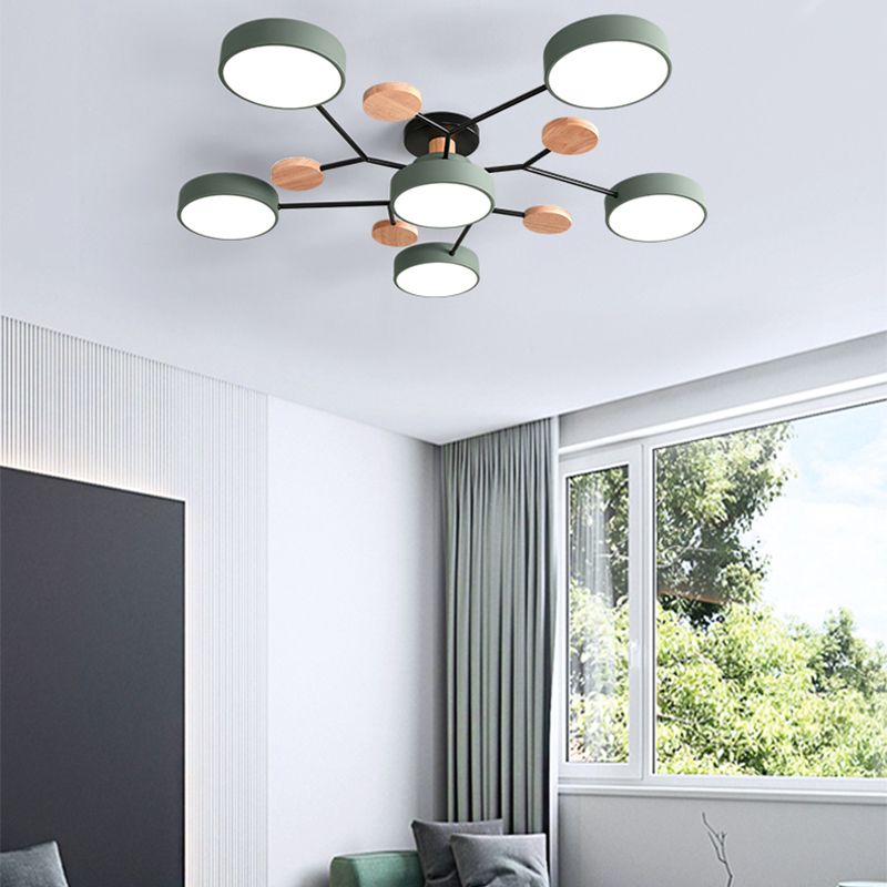 Modern Style Ceiling Light LED Flush Mount Light Fixture for Bedroom