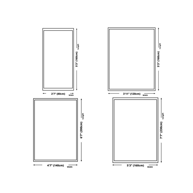 Hedendaags gebied Rug Minimalistisch bloemenprint Rug Polyester Wasbaar tapijt met niet-slipachter