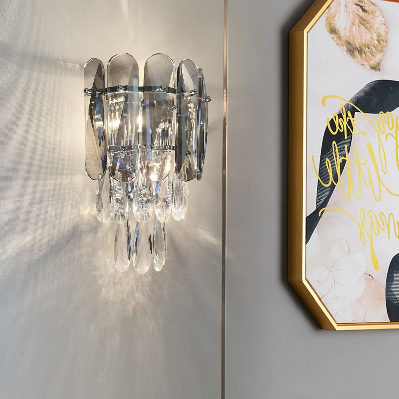 Lampada da parete in metallo elettroplato in stile moderno in stile di lusso sconde murale per spazi interni