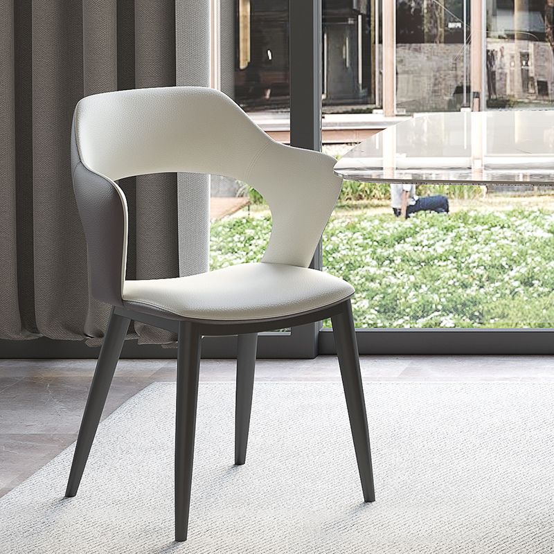 Contemporary Dining Room Arm Chairs Faux Leather Dining Chairs