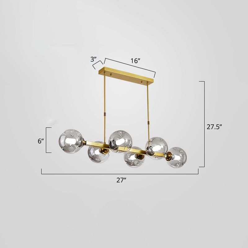 Bubbles Restaurant Island Pendant Light Glass Postmodernism Hanging Light Fixture