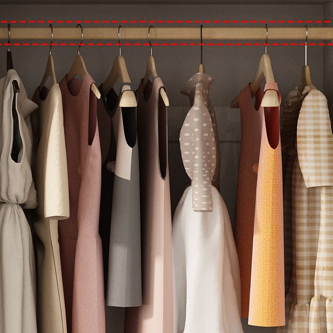 Wooden Wardrobe Armoire with Shelves Modern Wardrobe Cabinet