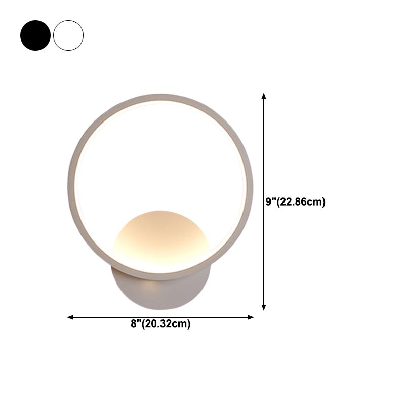 Linear Shape Metal Wall Light Modern Style Single Light Wall Mount Lighting