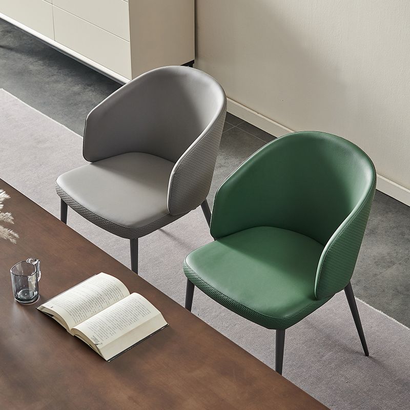 Modern Dining Chair with Metal Legs Upholstered Side Chair for Home