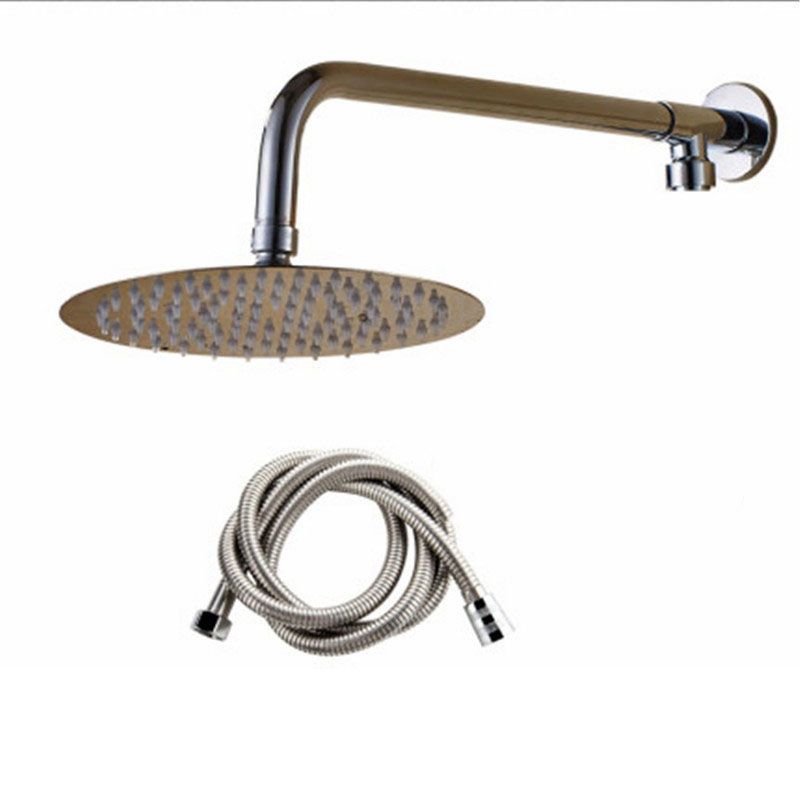 Swivel Rain Shower Head Wall-Mount Full Copper Pressurized Shower