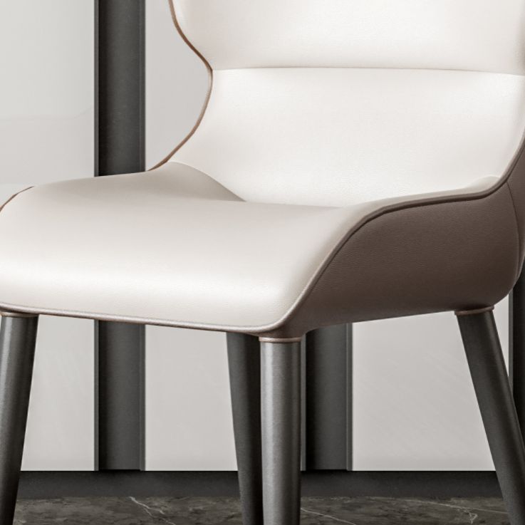 Contemporary Dining Chair Dining Arm Side Chairs with Metal Legs