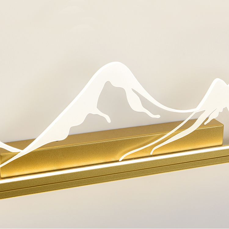 Metal Square Shape Wall Sconce Modern Style 2 Lights Wall Mounted Light