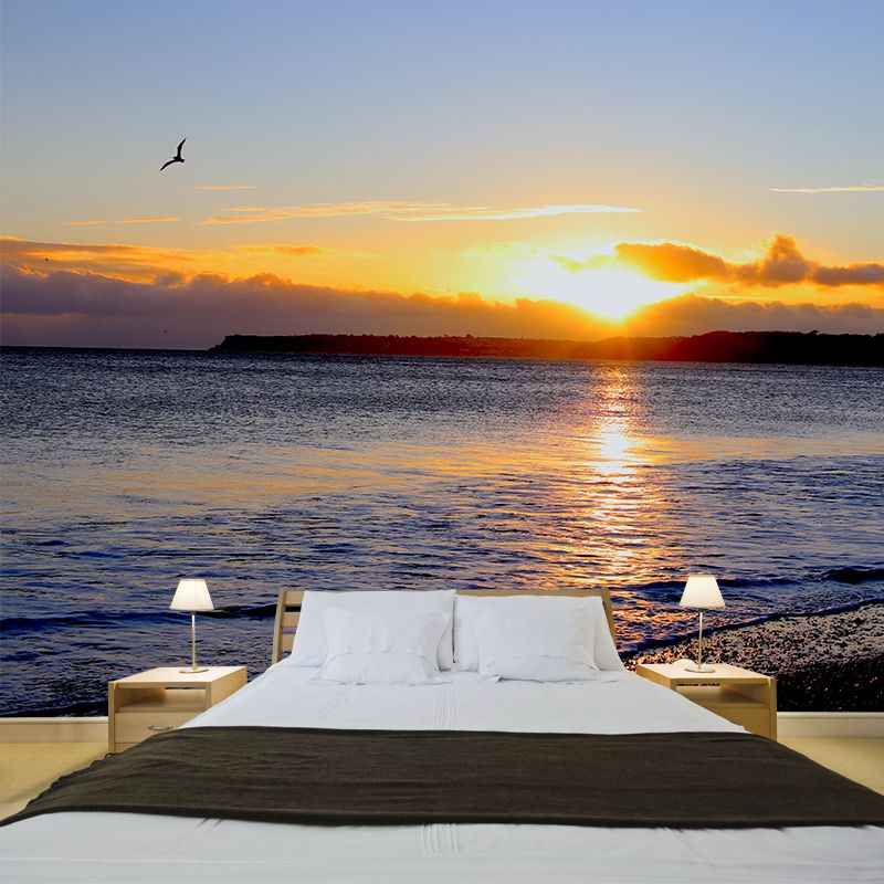 Sea Beach Photography Mural Wallpaper Environment Friendly Living Room Wall Mural