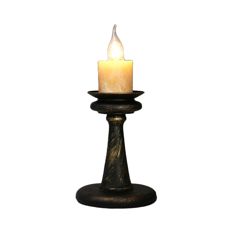 1 Light Desk Light Warehouse Style Candabra Marble Table Éclairage en laiton / bronze avec base de colonne en métal