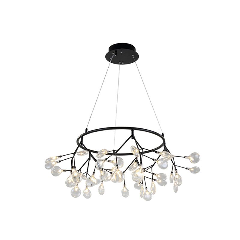 Twig Living Room Pendant Lamp Metallic LED Minimalistic Chandelier Lighting Fixture