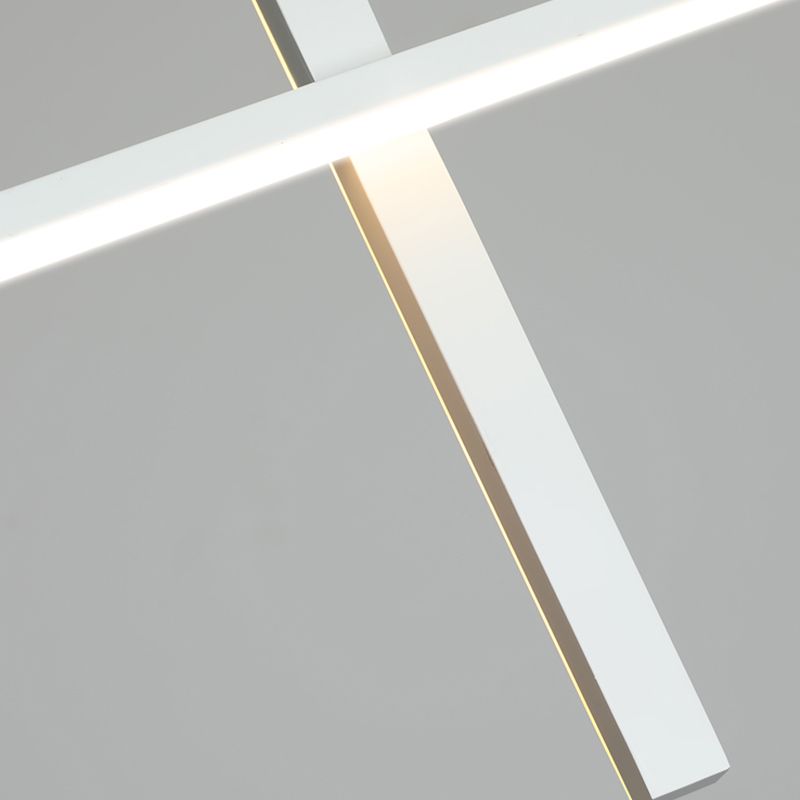 Modern Aluminium Island Lighting Fixtures Linear 3-Head Restaurant LED Suspension Lamp