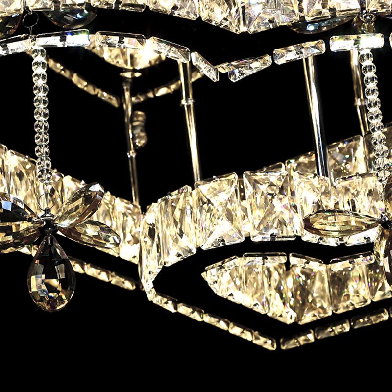 Corazón contemporáneo Flush Lighting Crystal 2 Luz de techo de luz de luz