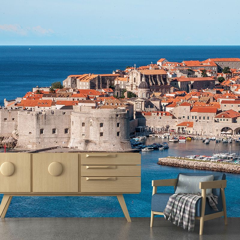 Photography Pattern Mildew Wall Mural Cityscapes Horizontalt for Living Room