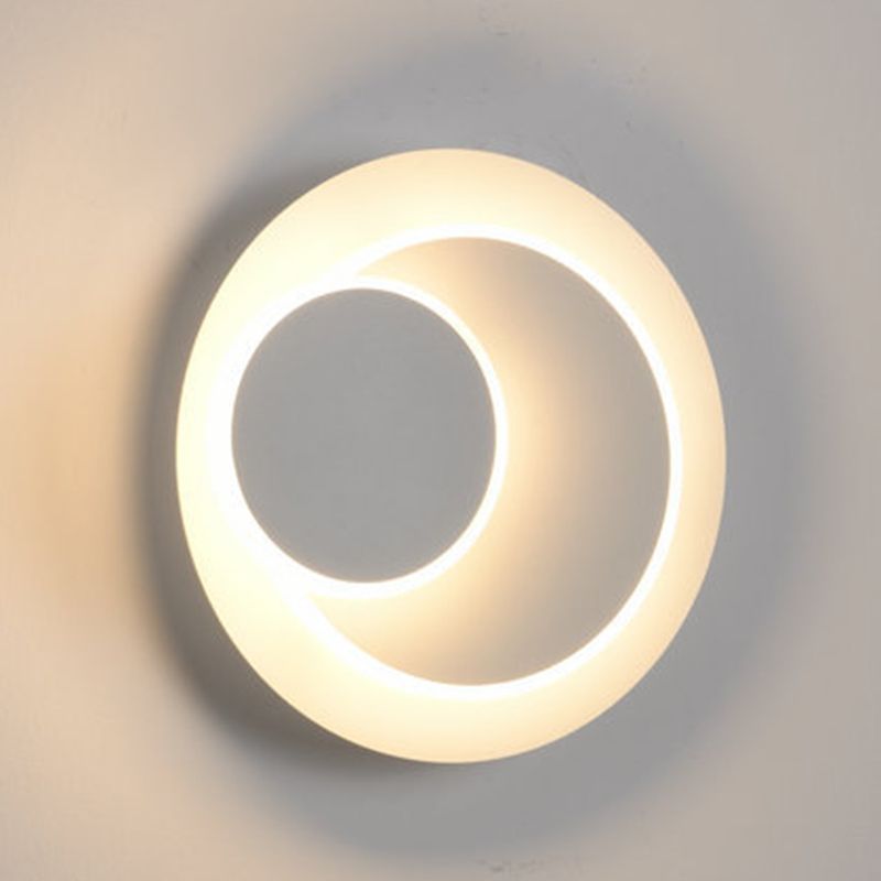 2 Lights LED Wall Mount Light Modern Simple Wall Light with Acrylic Shade for Living Room