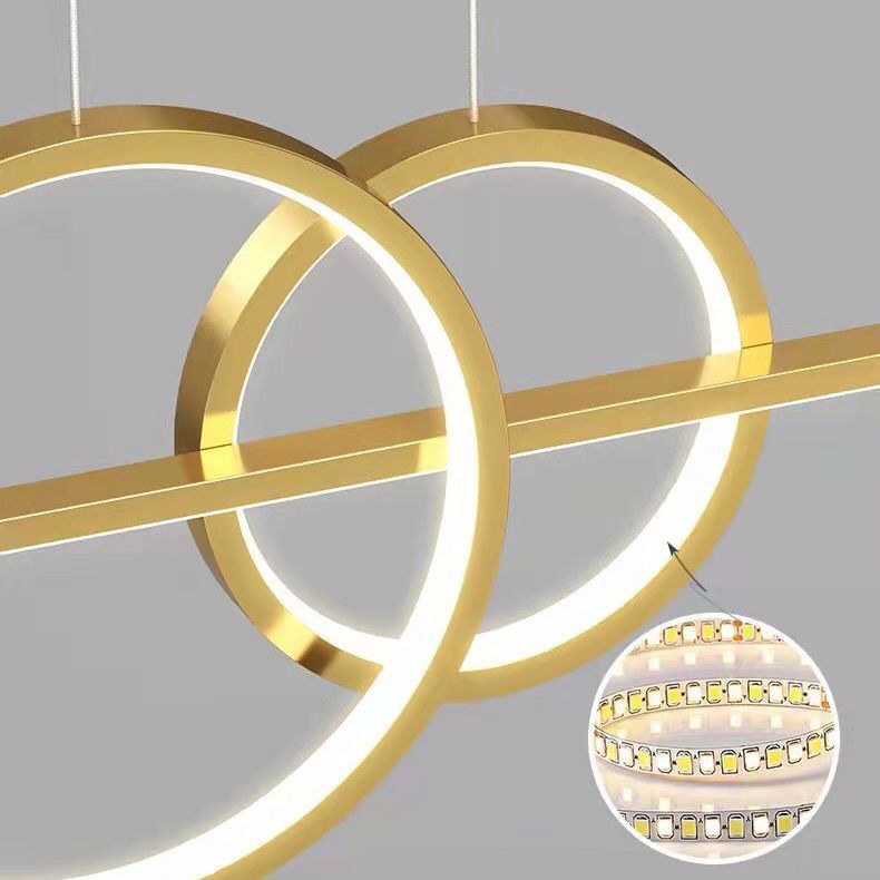 Contemporary Style Linear Shape Island Lighting Ideas Metal Island Pendants