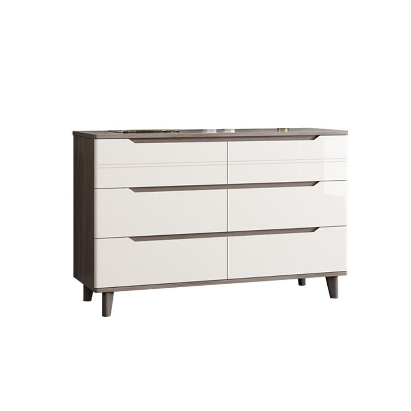 Rectangle Wooden Chest, Contemporary Accent Chest with Drawers