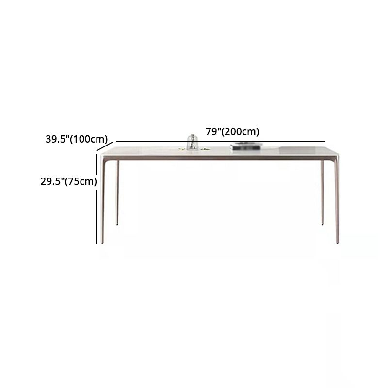 Nordic Sintered Stone Top Dining Set Rectangle 1/4/5/6 Pieces Dining Table with Chairs