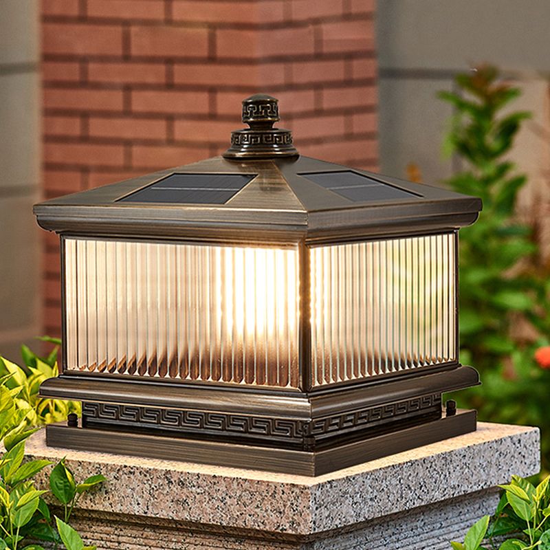 Household Pillar Light Creative LED Solar Lighting Fixture for Backyard