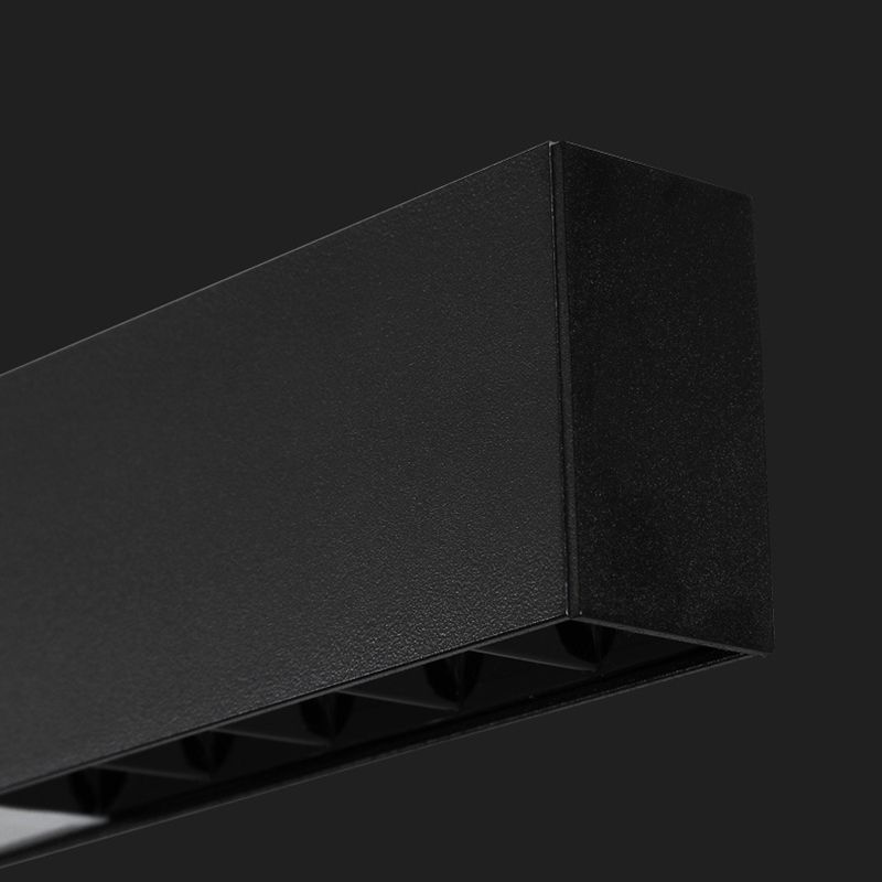 Rectangle Island Lights Modern Metal 1 Light Kitchen Island Lighting in Black