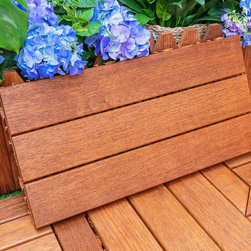 Classic Wood Deck Tiles Interlocking Composite Patio Flooring Tiles