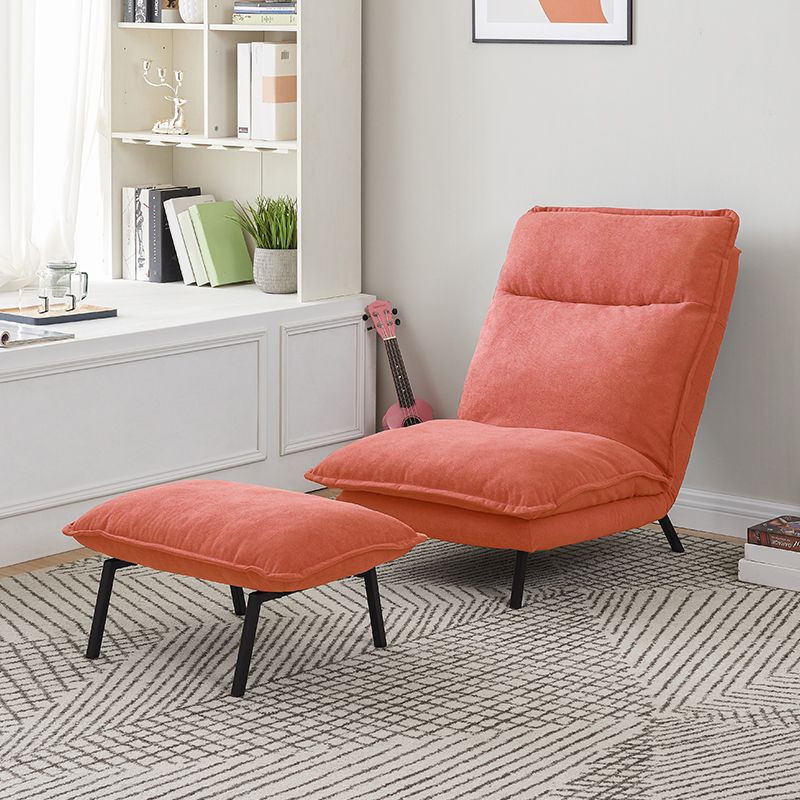 30.11" Wide Velvet Convertible Chair Armless Chair with Removable Cushions