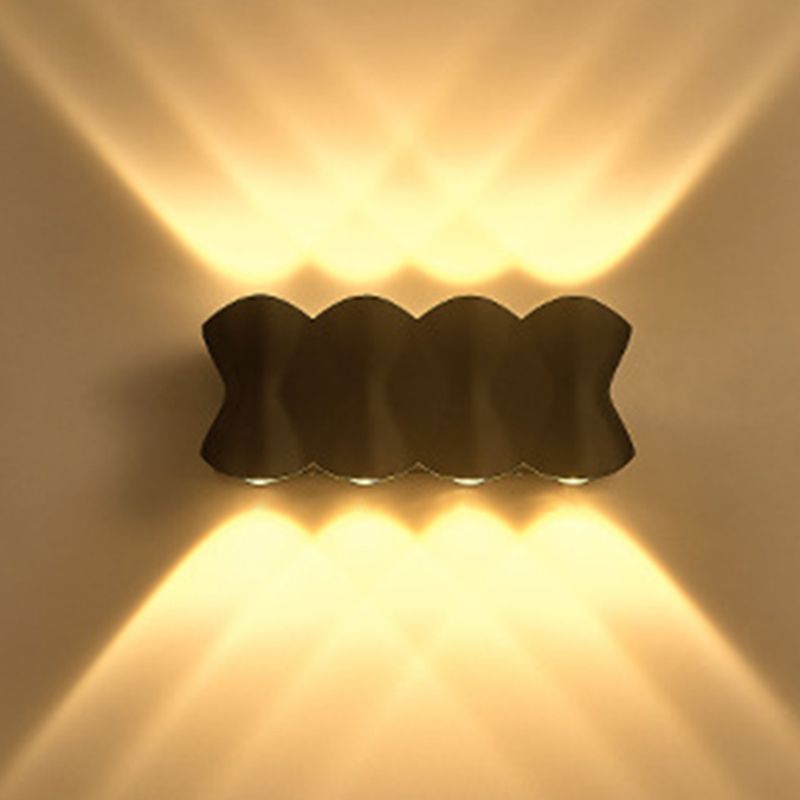 Moderno conciso conciso a muro a led da parete in alluminio geometrico impermeabile a parete.