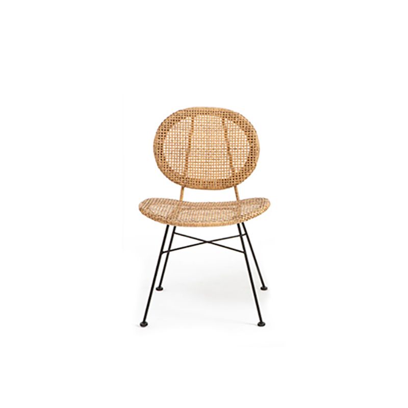 Tropical Patio Dining Chair Armless Rattan Outdoors Dining Chairs