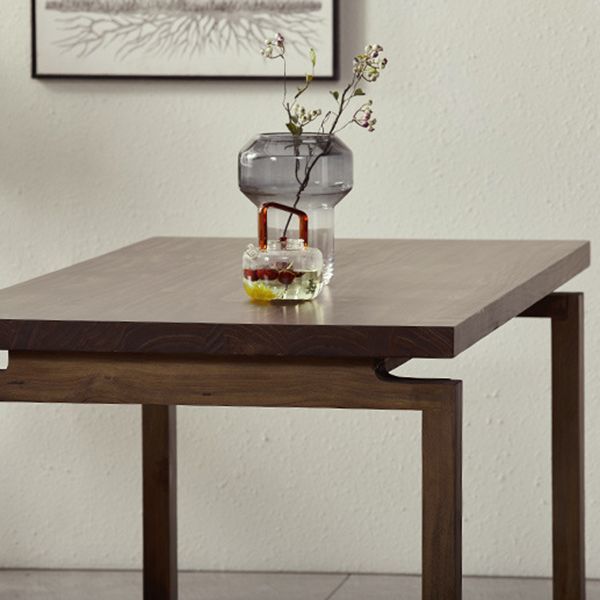 Industrial Double Pedestal Dining Table Pine Wood Table for Cafe Dining Room