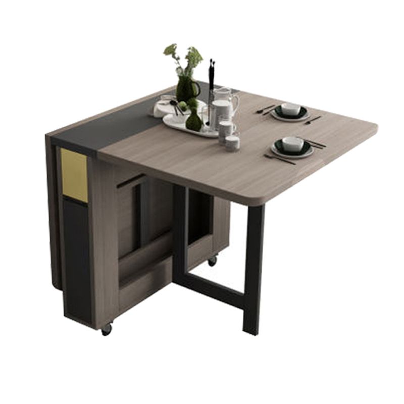 Rectangle Mid-Century Modern Dining Table Wood Base Table for Home Kitchen Dinner