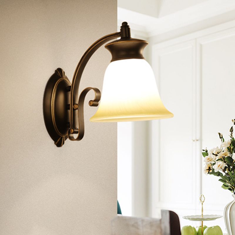 1/2 luci a campana a campana appesa alla luce tradizionale tradizionale tradizionale luce di vetro opal in vetro illuminazione per camera da letto