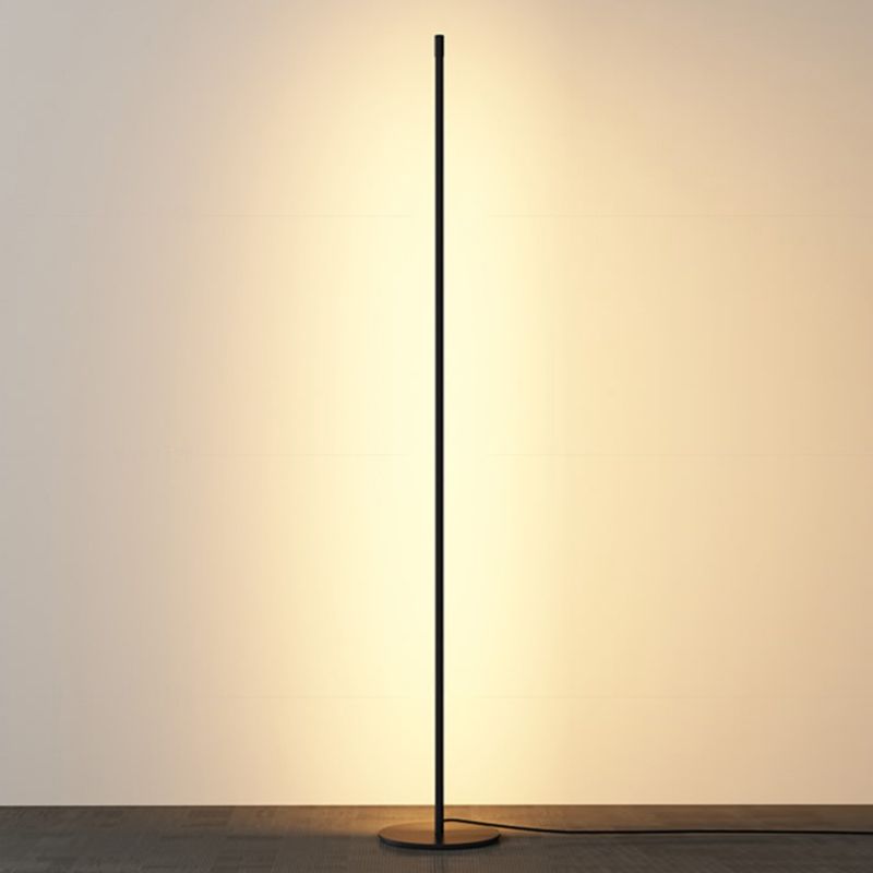 Éclairage de sol en forme de bande de style moderne Métal 1 lumière du sol lumineux pour la salle de lecture