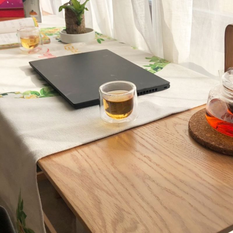 Contemporary Solid Wood Rectangle Bar Height Pub Table for Living Room