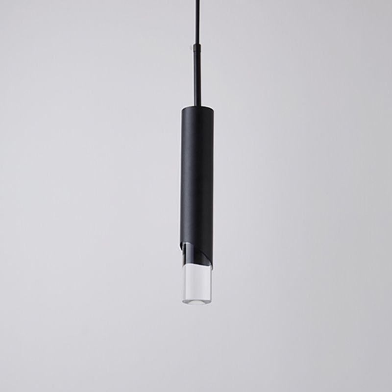 Modern Minimalist Style Tubes Pendant Lighting Fixtures Acrylic 1 Light Ceiling Lamp